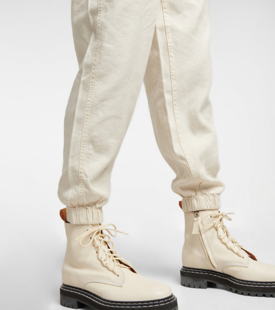 Polo Ralph Lauren Linen And Cotton Jeans In Multi