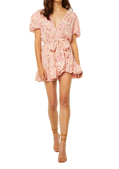 Shop Misa Eloise Dress In Rose Lemonade In Pink