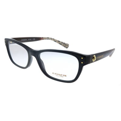 Shop Coach Hc 6082 5353 53mm Womens Rectangle Eyeglasses 53mm In Black