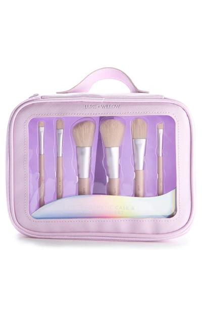 Shop Luxe And Willow 7-piece Travel Cosmetic Brush Set