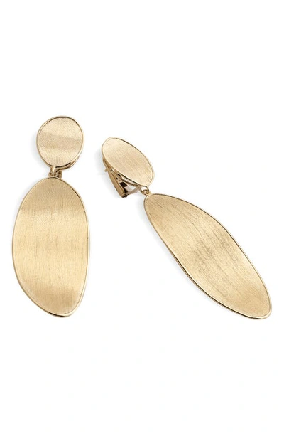 Shop Marco Bicego Lunaria Double Drop Earrings In Yellow Gold