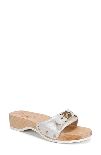 Shop Dr. Scholl's Original Collection Platform Slide Sandal In Silver