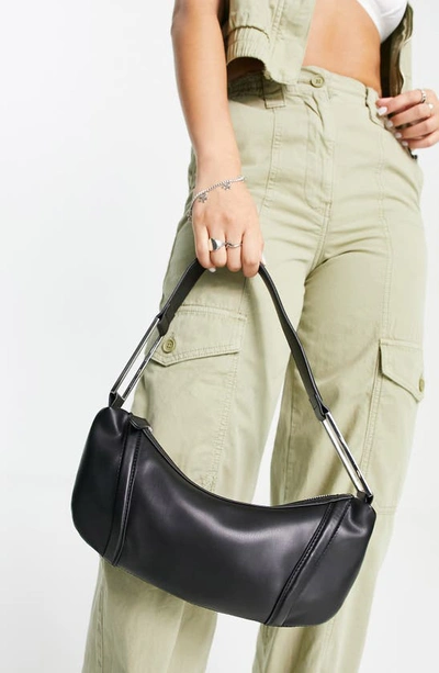 Topshop Sadi Pu Buckle Bag In Black | ModeSens