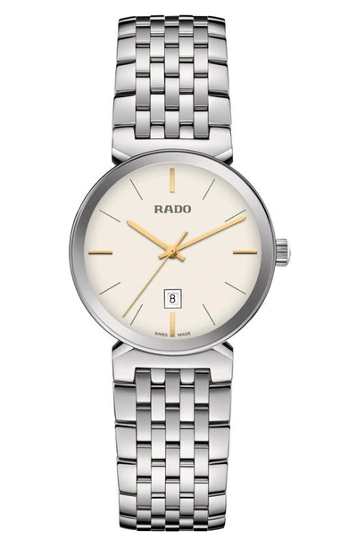 Shop Rado Florence Classic Bracelet Watch, 30mm In Silver