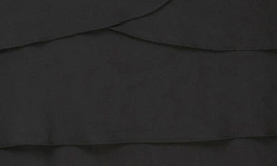 Sl Fashions Layered Sequin Cocktail Dress & Jacket In Black