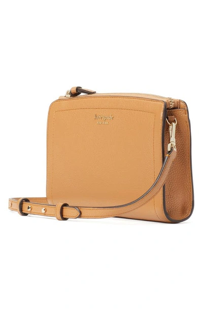 Shop Kate Spade Knott Small Leather Crossbody Bag In Bungalow