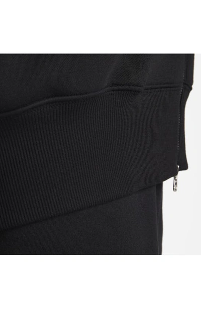 Shop Nike Sportswear Phoenix Fleece Full Zip Hoodie In Black