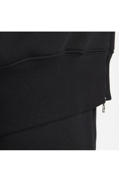 Nike Women's  Sportswear Phoenix Fleece Oversized Full-zip Hoodie In Black