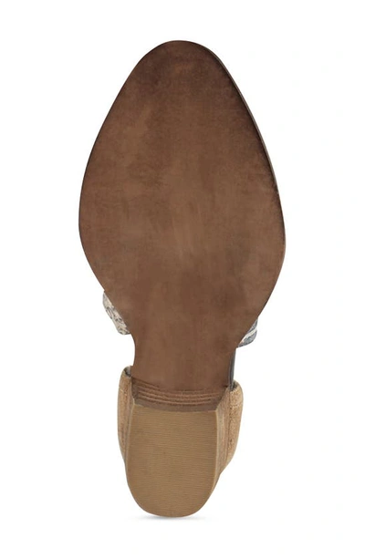 Diba True Shy Town Bootie In Snake Cognac