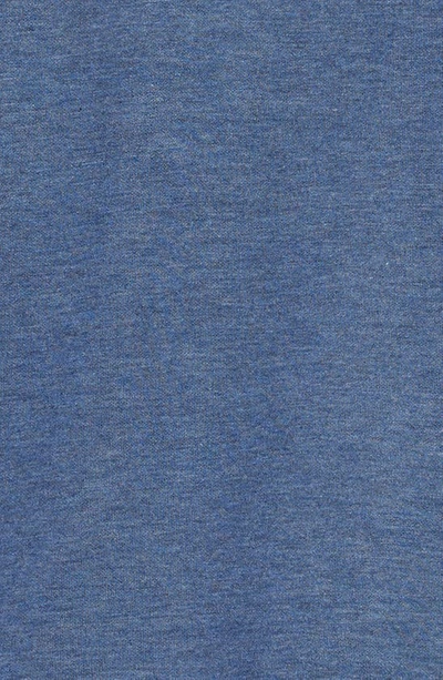 Shop Johnston & Murphy Kids' Solid Quarter Zip Pullover In Blue/ Light Gray