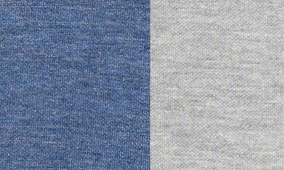 Shop Johnston & Murphy Kids' Solid Reversible Hoodie In Blue/ Light Gray
