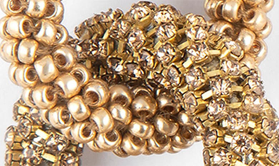 Deepa Gurnani Sienna Circle Link Drop Earrings In Gold