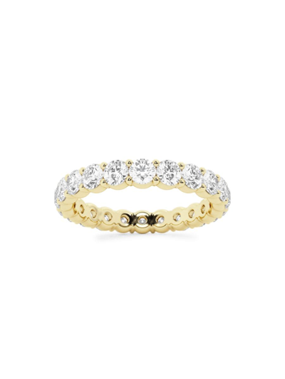 Saks Fifth Avenue Women's Build Your Own Collection 14k Yellow Gold & Lab Grown Round Diamond Eternity Band In 2 Tcw Yellow Gold