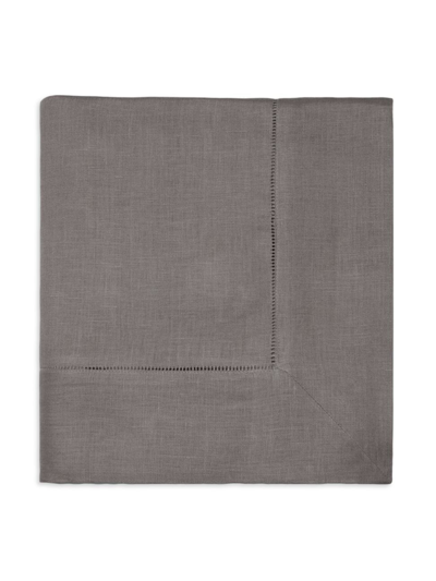 Shop Sferra Festival Round Linen Tablecloth In Grey