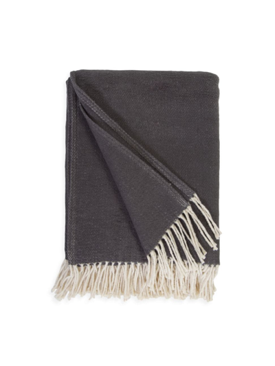 Shop Pom Pom At Home Billie Throw Blanket In Charcoal