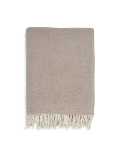 Shop Pom Pom At Home Billie Throw Blanket In Taupe