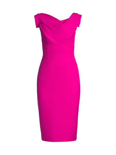 Shop Black Halo Women's  X Laurel Berman Jackie O Sheath In Vibrant Pink