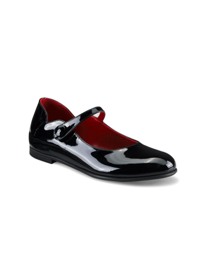 Shop Christian Louboutin Little Girl's & Girl's Melodie Chick Patent Flats In Black