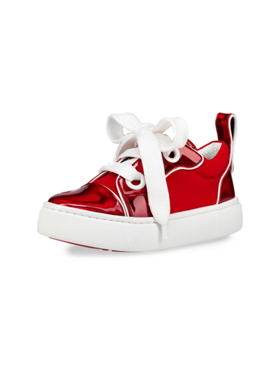 Shop Christian Louboutin Little Kid's & Kid's Toy Pat Psychic Sneakers In Red