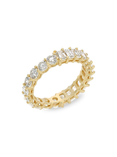 Shop Stephanie Gottlieb Women's Undecided Eternity Band 14k Gold & Diamond Ring In Yellow Gold