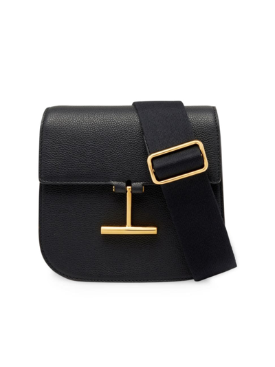 Shop Tom Ford Women's Mini Tara Leather Crossbody Bag In Black