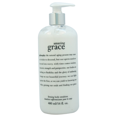 Shop Philosophy Amazing Grace Firming Body Emulsion By  For Unisex - 16 oz Body Emulsion In White