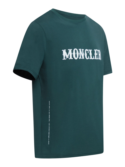 Shop Moncler Genius Ss T-shirt In Medium Green