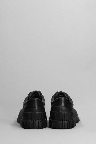Shop Camper Pix Lace Up Shoes In Black Leather