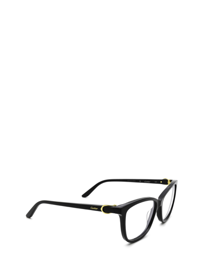 Shop Cartier Ct0129o Black Glasses