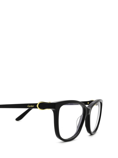 Shop Cartier Ct0129o Black Glasses
