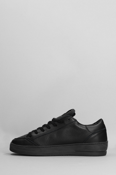 Shop Ama Brand Sneakers In Black Leather