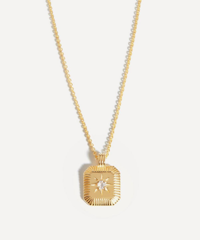 Missoma June Birthstone 18ct Yellow Gold-plated Vermeil Sterling-silver And Moonstone Pendant Necklace In Gold