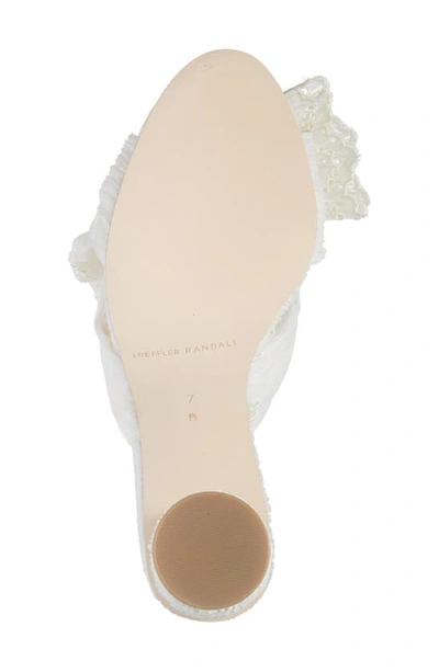 Shop Loeffler Randall Penny Knotted Lamé Sandal In Pearl Broderie