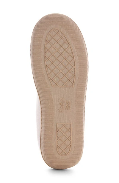 Floopi Tori Cable Knit Faux Shearling Slipper In Blush