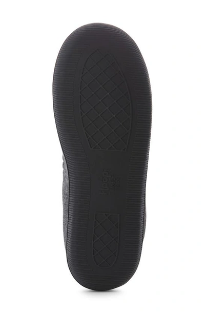 Floopi Tori Cable Knit Faux Shearling Slipper In Grey