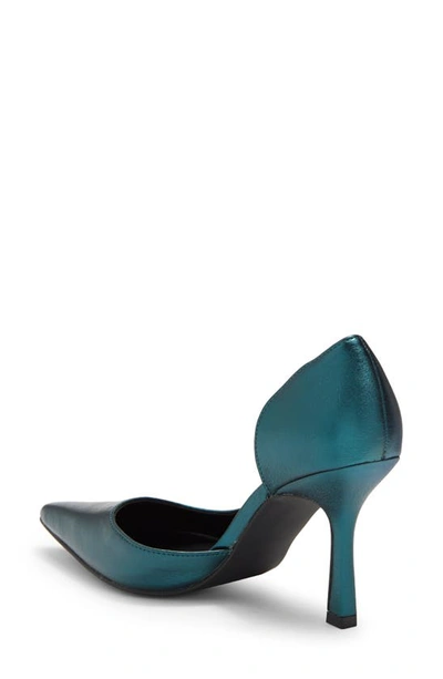 Shop Abound Iris D'orsay Pump In Teal Metallic