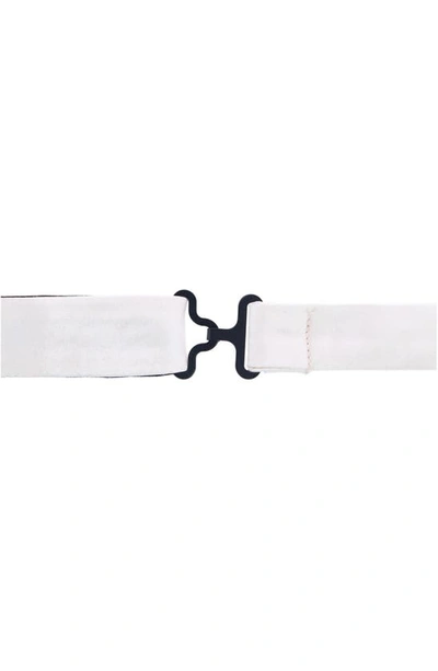 Shop Trafalgar Sutton Solid Silk Bow Tie In Cream