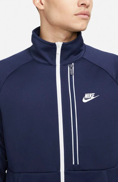 Nike Sportswear N98 Tribute Track Jacket In Midnight Navy/white | ModeSens
