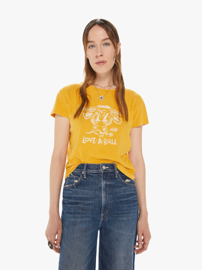 Shop Mother The Sinful Love A Bull Tee Shirt In Yellow