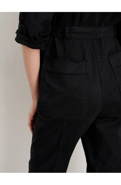 Shop Alex Mill Washed Expedition Long Sleeve Jumpsuit In Black