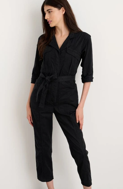 Shop Alex Mill Washed Expedition Long Sleeve Jumpsuit In Black
