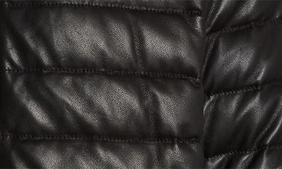 Shop Ralph Lauren Purple Label Varens Quilted Leather Down Biker Jacket In Polo Black