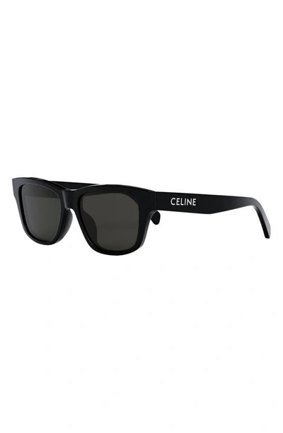 Celine Rectangular Sunglasses In Black