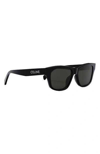 Celine Rectangular Sunglasses In Black