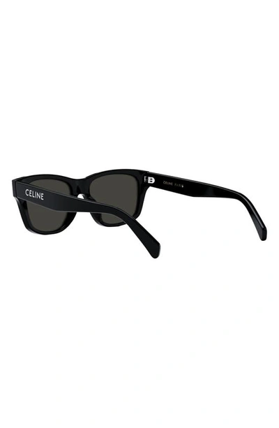 Celine Rectangular Sunglasses In Black