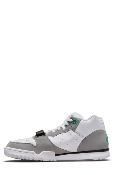 Nike Air Trainer 1 Leather Mid-top Trainers In White/ Medium Grey/ Black