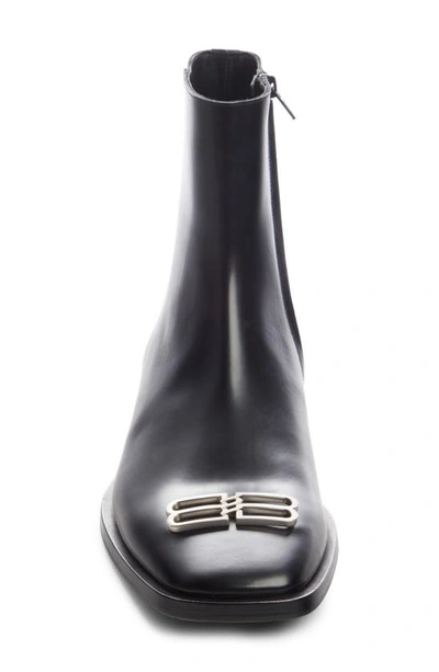 Shop Balenciaga Rim Bb Icon Boot In Black/ Nikel