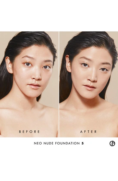 Shop Giorgio Armani Neo Nude True-to-skin Natural Glow Foundation In 05 - Light/neutral Undertone