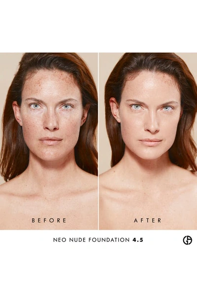 Shop Giorgio Armani Neo Nude True-to-skin Natural Glow Foundation In 04.5 - Light/neutral Undertone