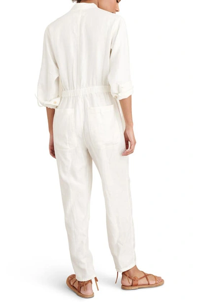 Shop Alex Mill Tie Waist Linen Jumpsuit In Natural